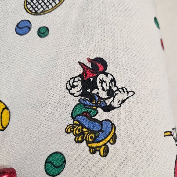 Peter Pan Fabrics Mickey Minnie Sports Golf Tennis Skating Fabric 240" x 80" - Picture 10 of 14